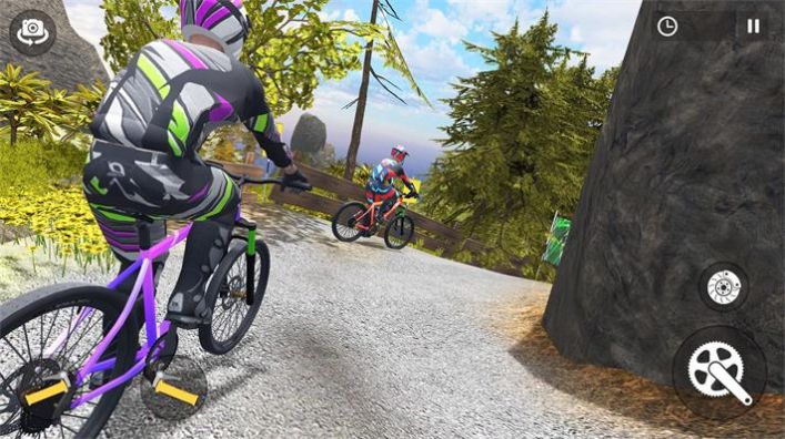 山地自行车越野骑行游戏安卓版（Mountain Bike Downhill Racing）图1: