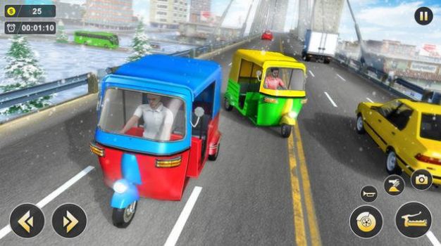 现代的黄包车模拟器游戏安卓版（Modern Rickshaw Simulator Game）图片1