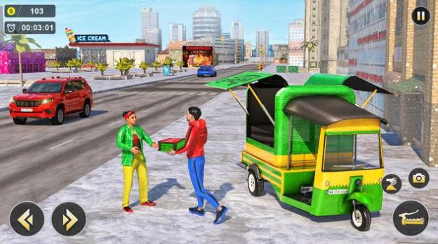 现代的黄包车模拟器游戏安卓版（Modern Rickshaw Simulator Game）图1: