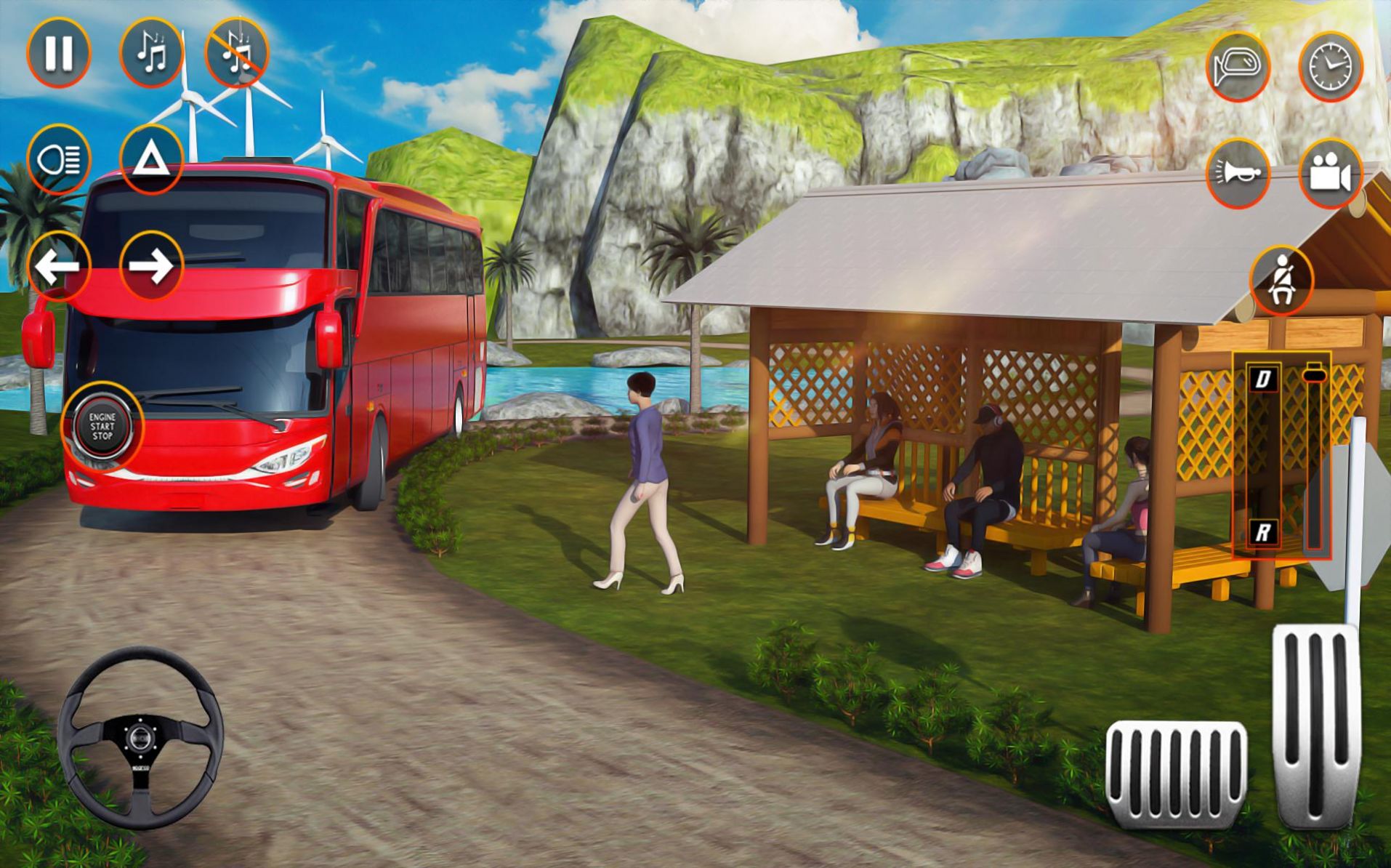 教练巴士驾驶司机游戏安卓版（tourist bus simulator games 3d）图2: