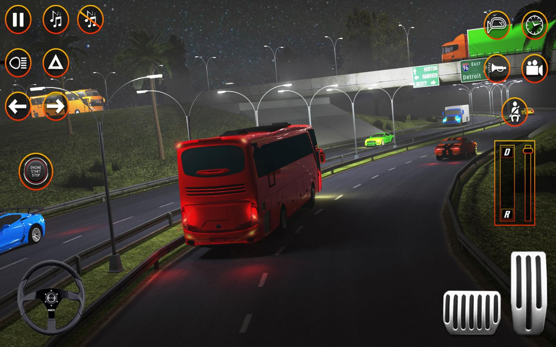 教练巴士驾驶司机游戏安卓版（tourist bus simulator games 3d）图3: