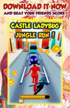 城堡女士丛林奔跑游戏安卓版（Castle Ladybug Jungle Run）图1: