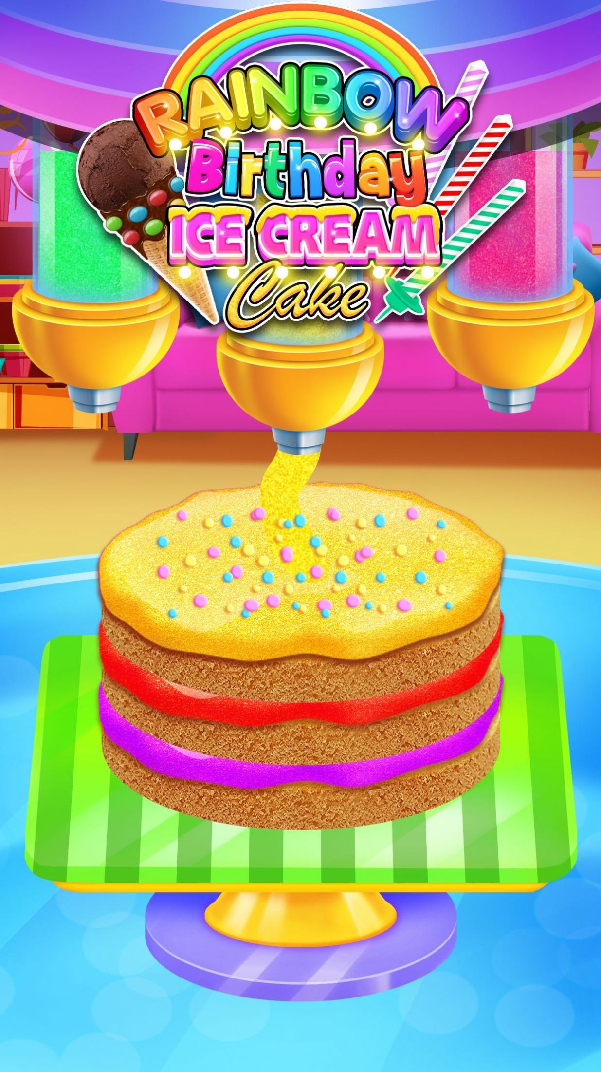 彩虹生日蛋糕制作游戏安卓版图2: