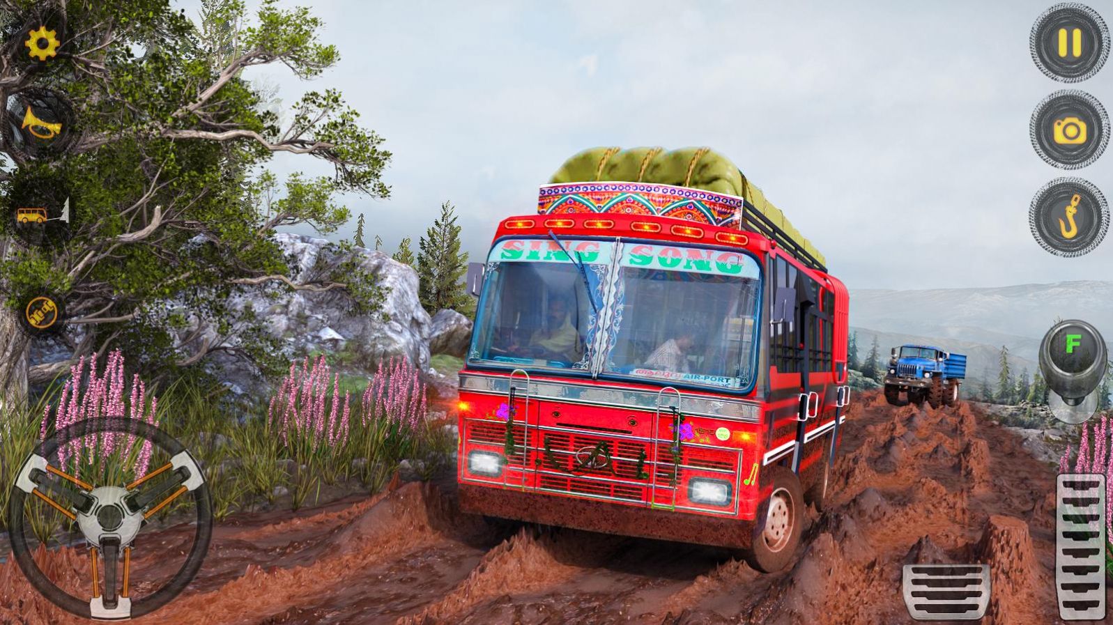 越野驾驶泥巴游戏安卓版（Offroad Driving Mud Bus Game）图3: