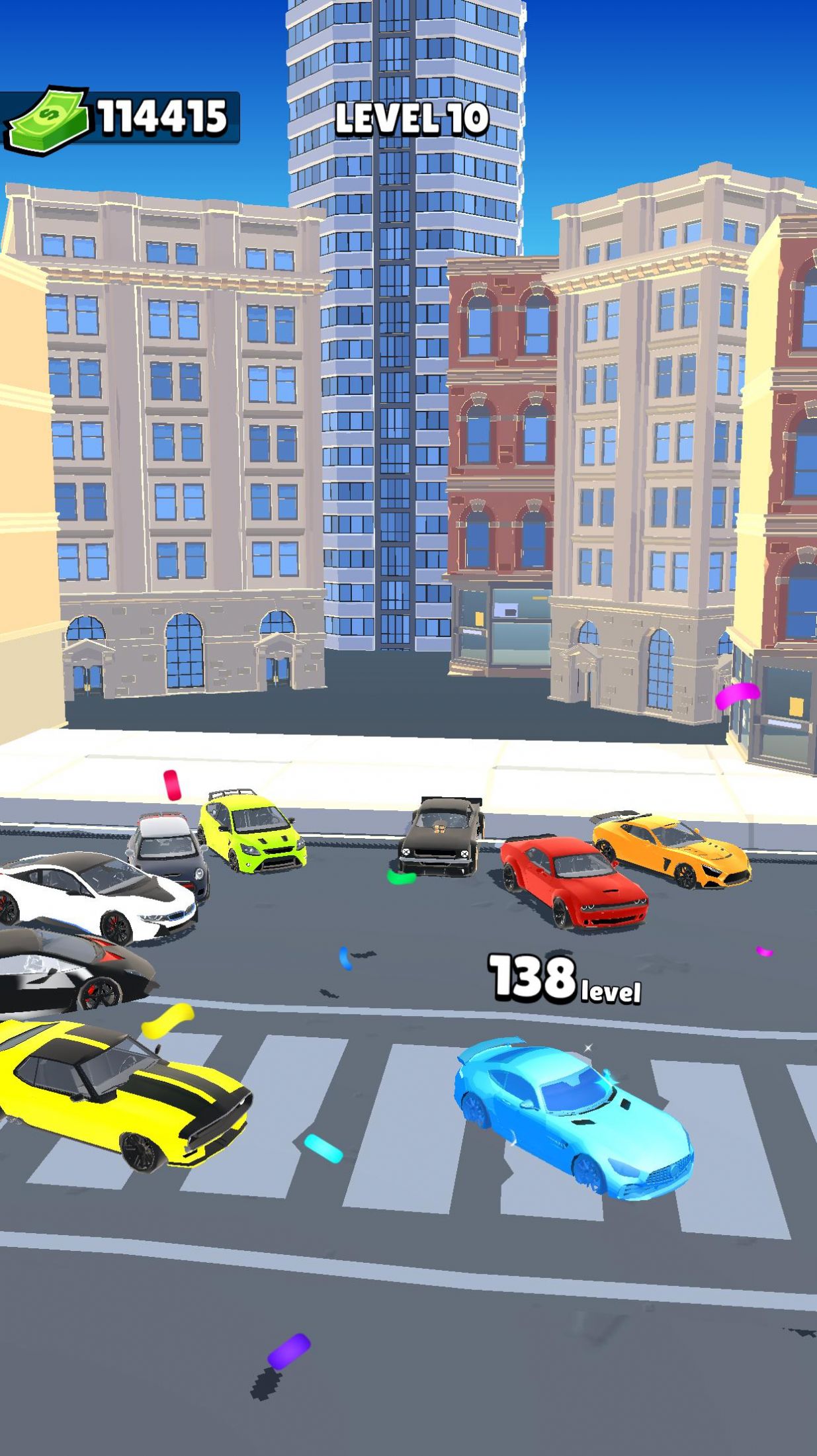 旋转汽车竞速游戏手机版（Level Up Cars）图1: