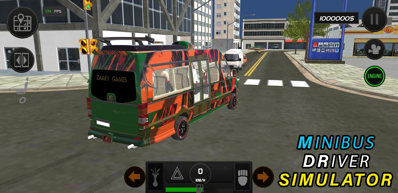 小巴司机模拟游戏中文手机版（Minibus Driver 3D）图1: