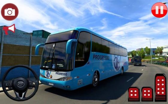 疯狂的巴士驾驶狂热3d游戏最新版手机版截图1: