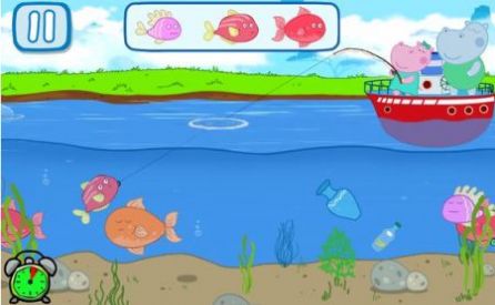 河马钓鱼游戏安卓版（Hippo Fishing）图2: