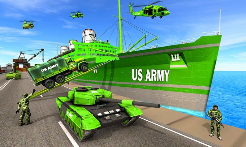 军事运输模拟器游戏手机版（US Army Transporter Sim）截图2: