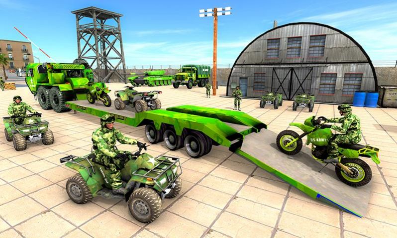 军事运输模拟器游戏手机版（US Army Transporter Sim）截图4: