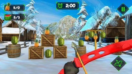 西瓜射手射击3D游戏安卓中文版（Watermelon Archer Shooting 3D）图2: