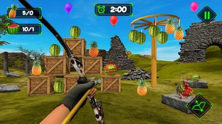 西瓜射手射击3D游戏安卓中文版（Watermelon Archer Shooting 3D）图3: