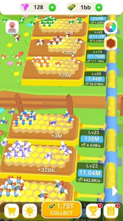 闲置蜜蜂农场游戏安卓版下载（Idle Bee Farm）图3: