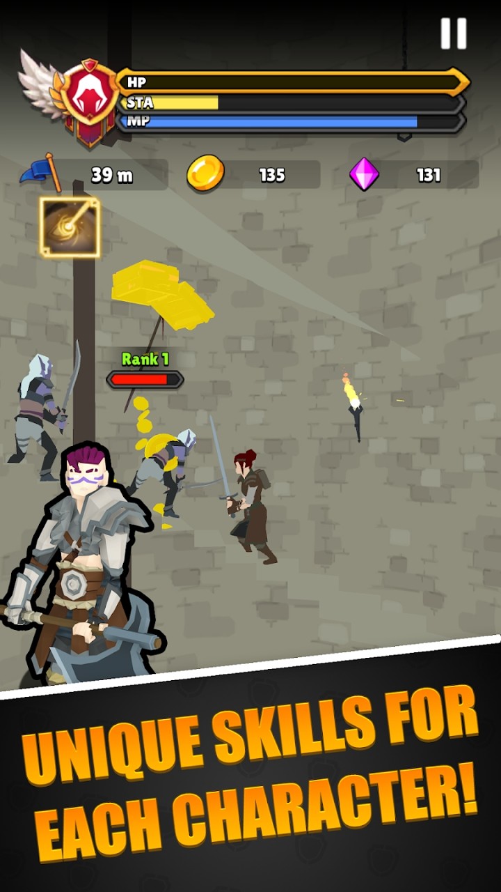 懒惰的骑士高塔奔跑游戏安卓版（Lazy Knight）图1: