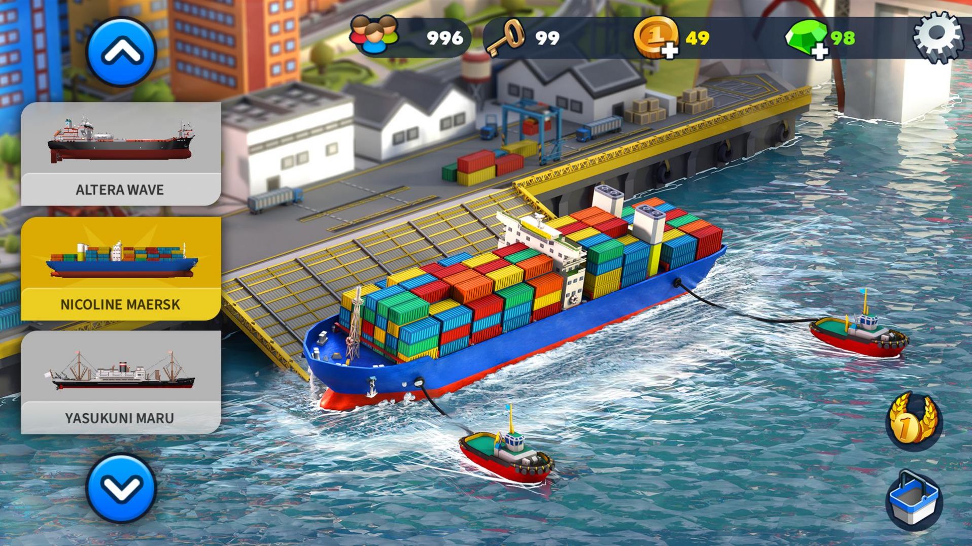 港口城市模拟器游戏安卓版（Port City Ship Tycoon）图2: