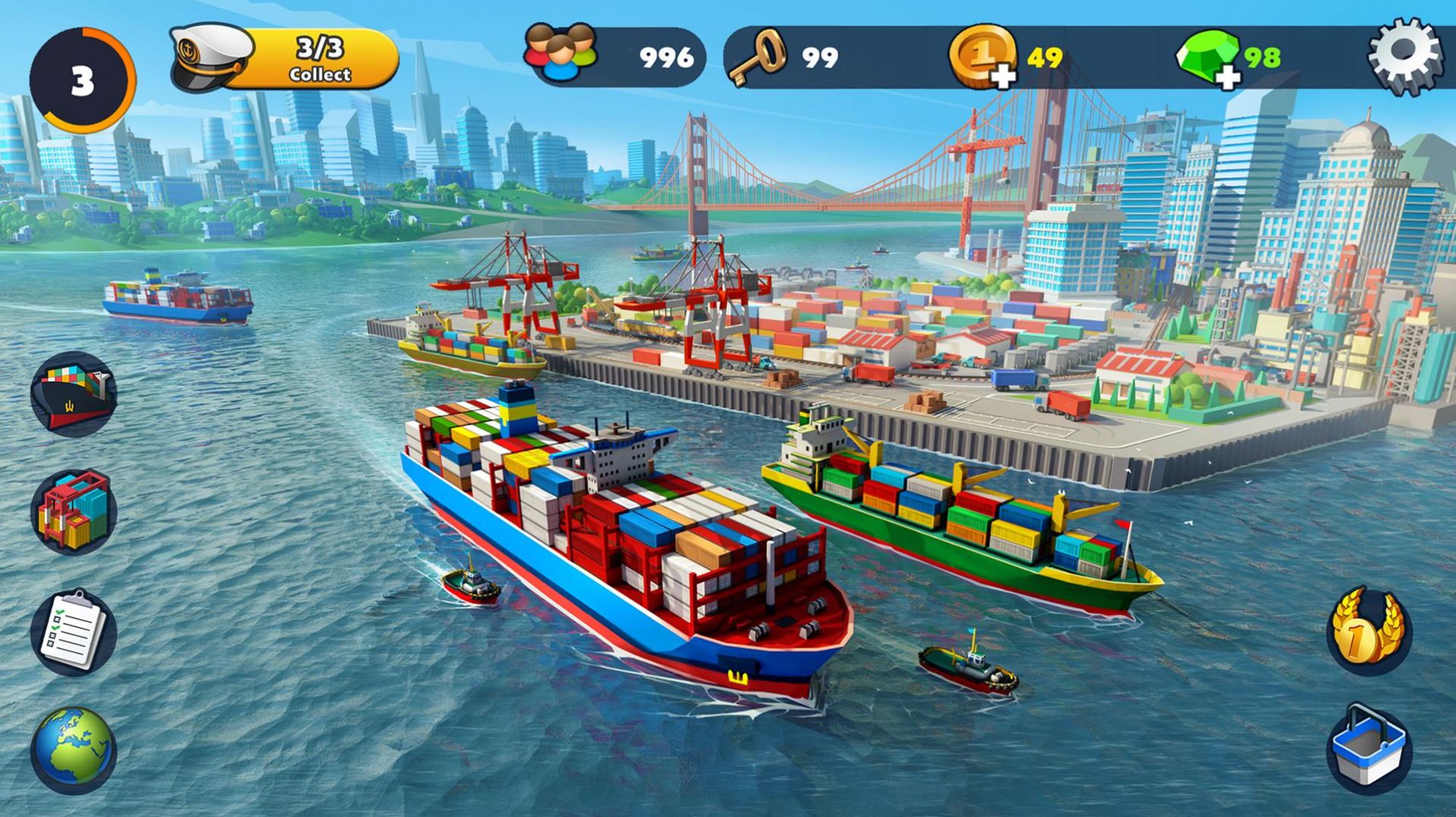 港口城市模拟器游戏安卓版（Port City Ship Tycoon）图3:
