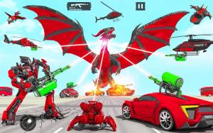Dragon Robot Police Car Games中文版图1