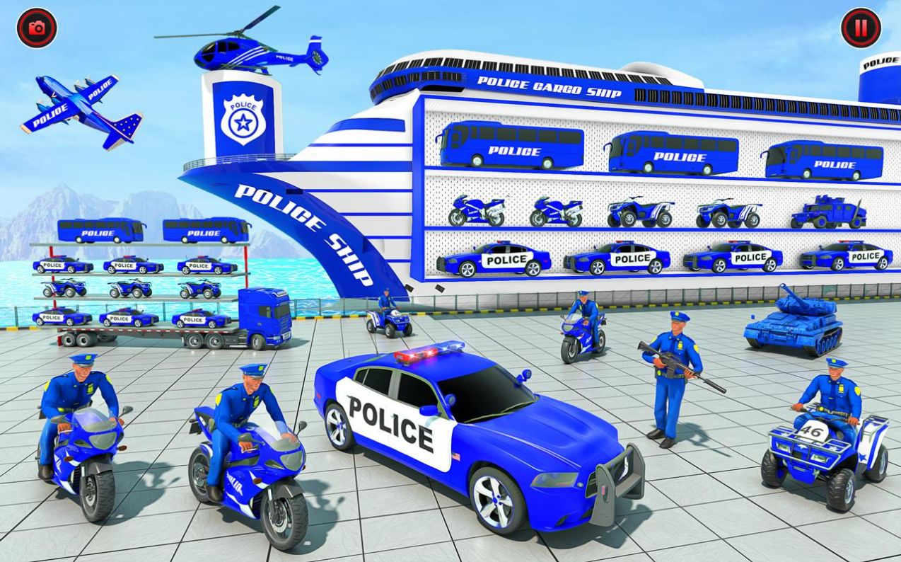 警察货运卡车游戏最新安卓版图1: