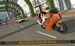 暴怒的城市摩托赛车手游戏图1