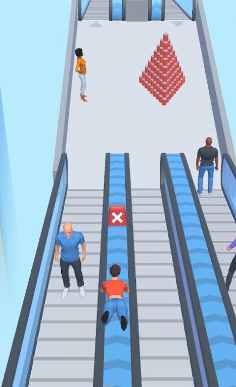 3D扶梯冲刺赛游戏最新官方版（Escalator Rush 3D）图3: