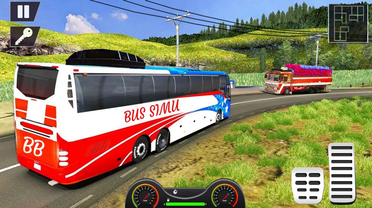 城市巴士司机驾驶模拟器游戏安卓版（Bus Racing）图1: