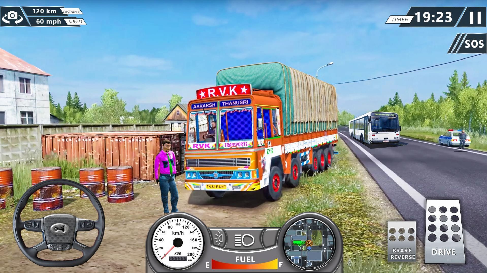 欧洲模拟器卡车拉货游戏手机版图1: