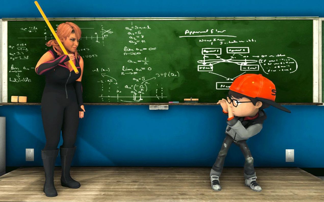 整蛊老师3d游戏中文版（Scary Evil Teacher 3D ）图1: