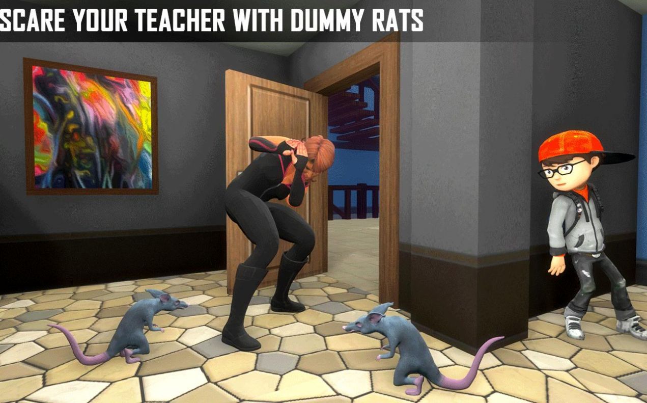 整蛊老师3d游戏中文版（Scary Evil Teacher 3D ）图2: