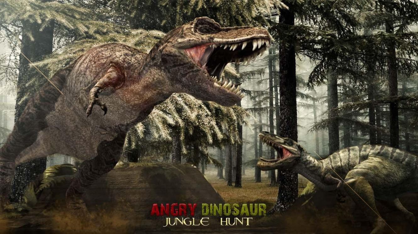 愤怒恐龙猎人霸王龙游戏中文版（Angry Dinosaur Jungle Attack ）图1: