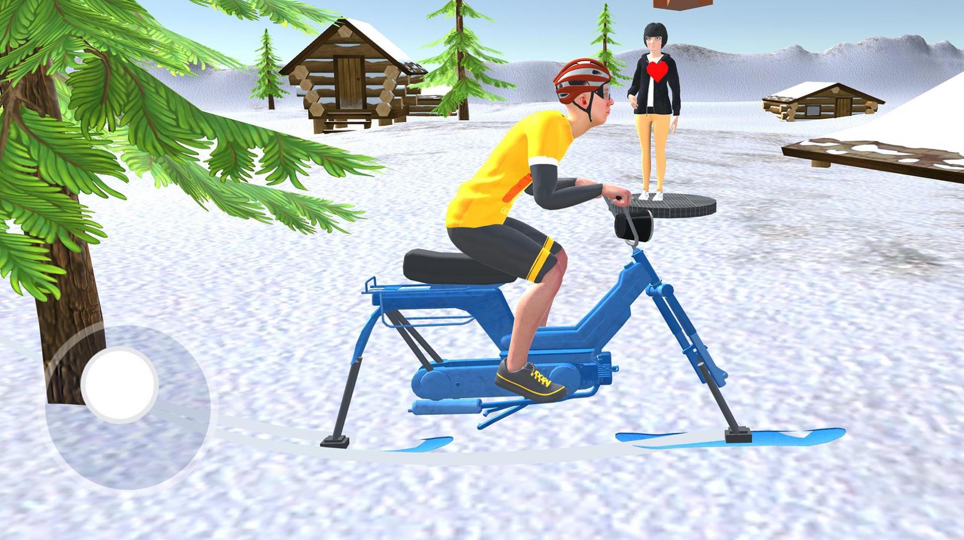 雪地自行车骑行游戏中文版（Snow Bike Ride ）图片1
