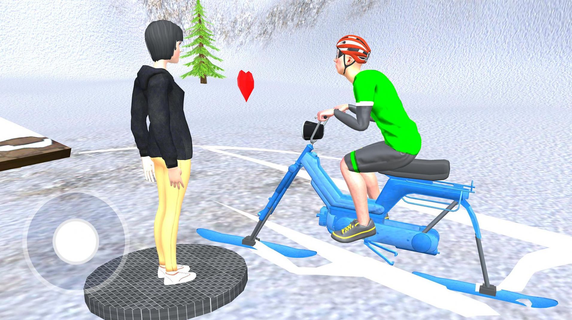 雪地自行车骑行游戏中文版（Snow Bike Ride ）图1: