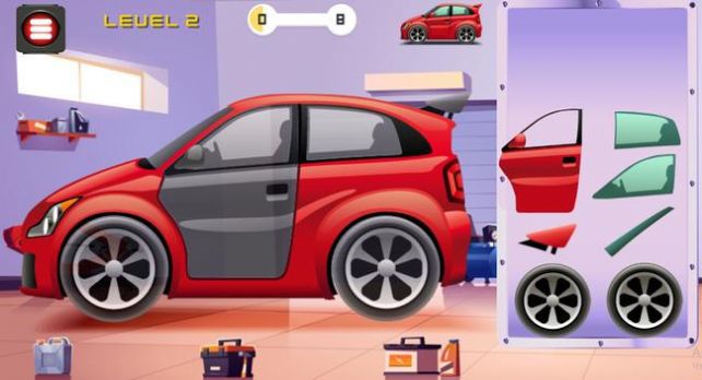 汽车拼图动画游戏手机版（Cars puzzles with animation）图片1