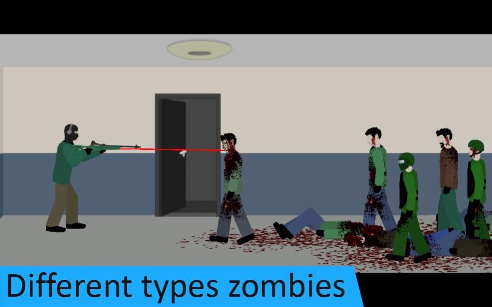 平面僵尸战争游戏安卓版（Flat Zombies Cleanup Defense）图1: