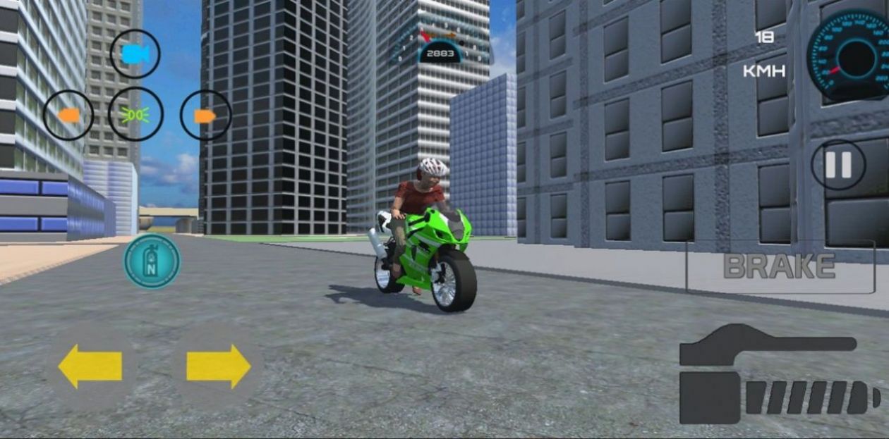 城市摩托模拟驾驶3D游戏手机版（IndianBikeGame3D）图2:
