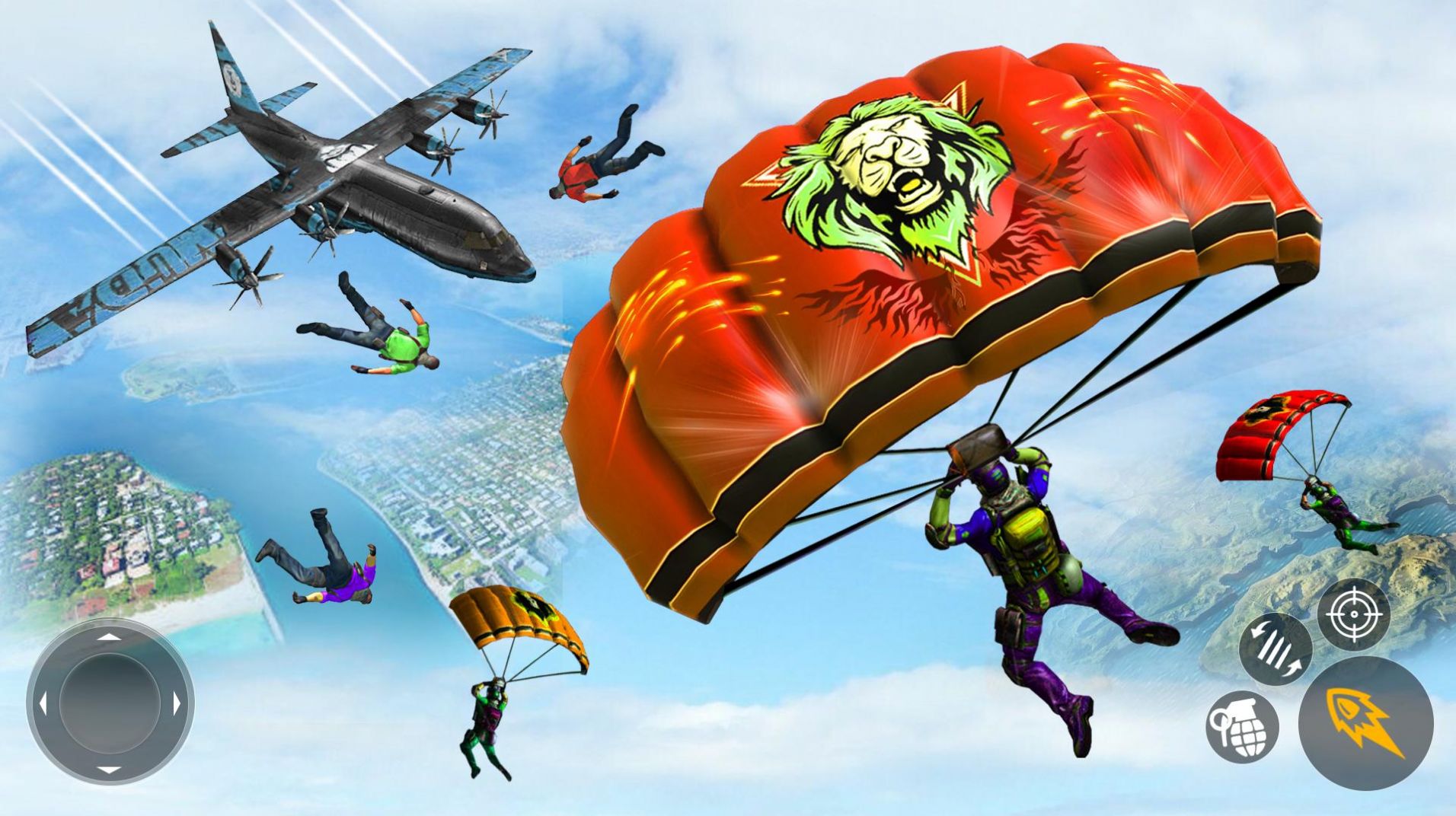 跳伞射击战争游戏最新版图片1