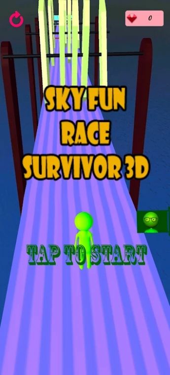 3D空中趣味障碍赛游戏中文版（Sky Fun Race Survivor 3D）图1:
