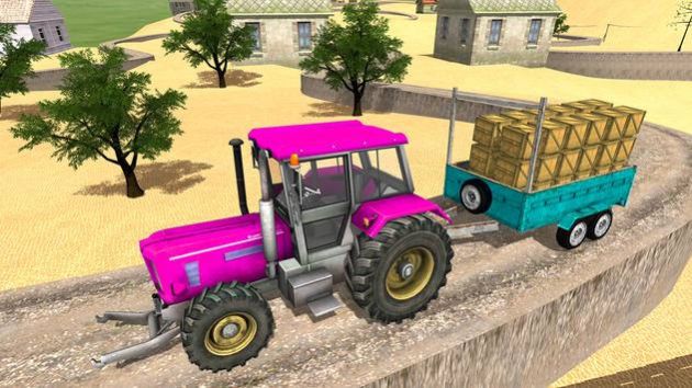 拖拉机手推车驾驶游戏安卓版（Tractor Trolley Driving Game）图2: