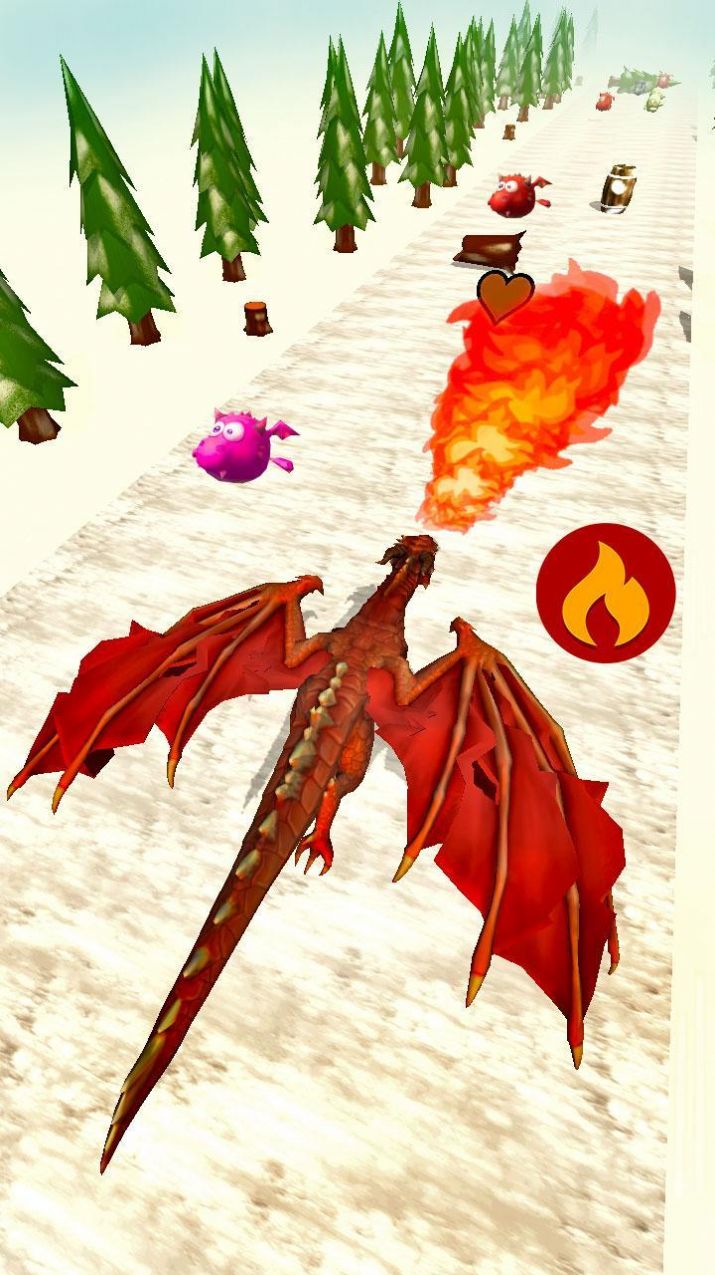 飞奔的恐龙游戏安卓版（Flying Dragon Maze Runner）截图1: