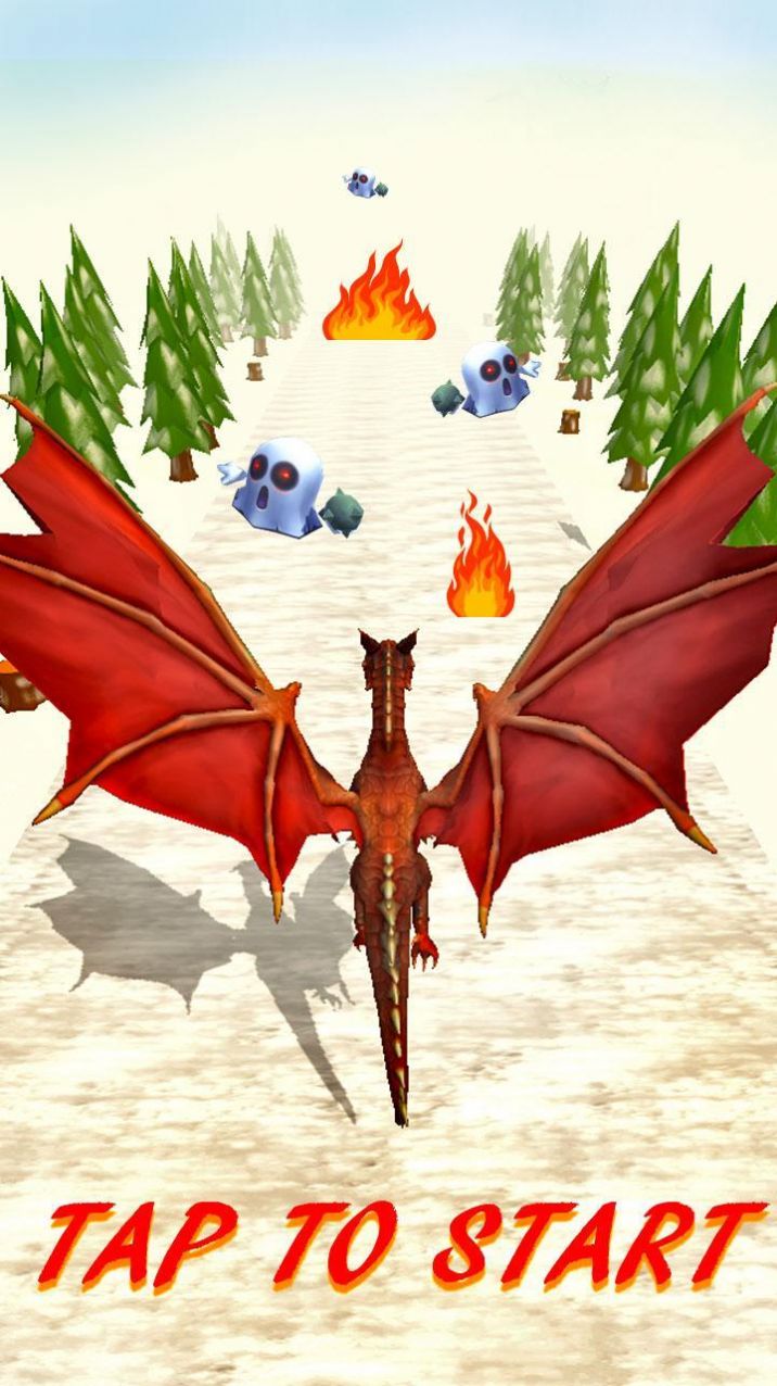 飞奔的恐龙游戏安卓版（Flying Dragon Maze Runner）截图2: