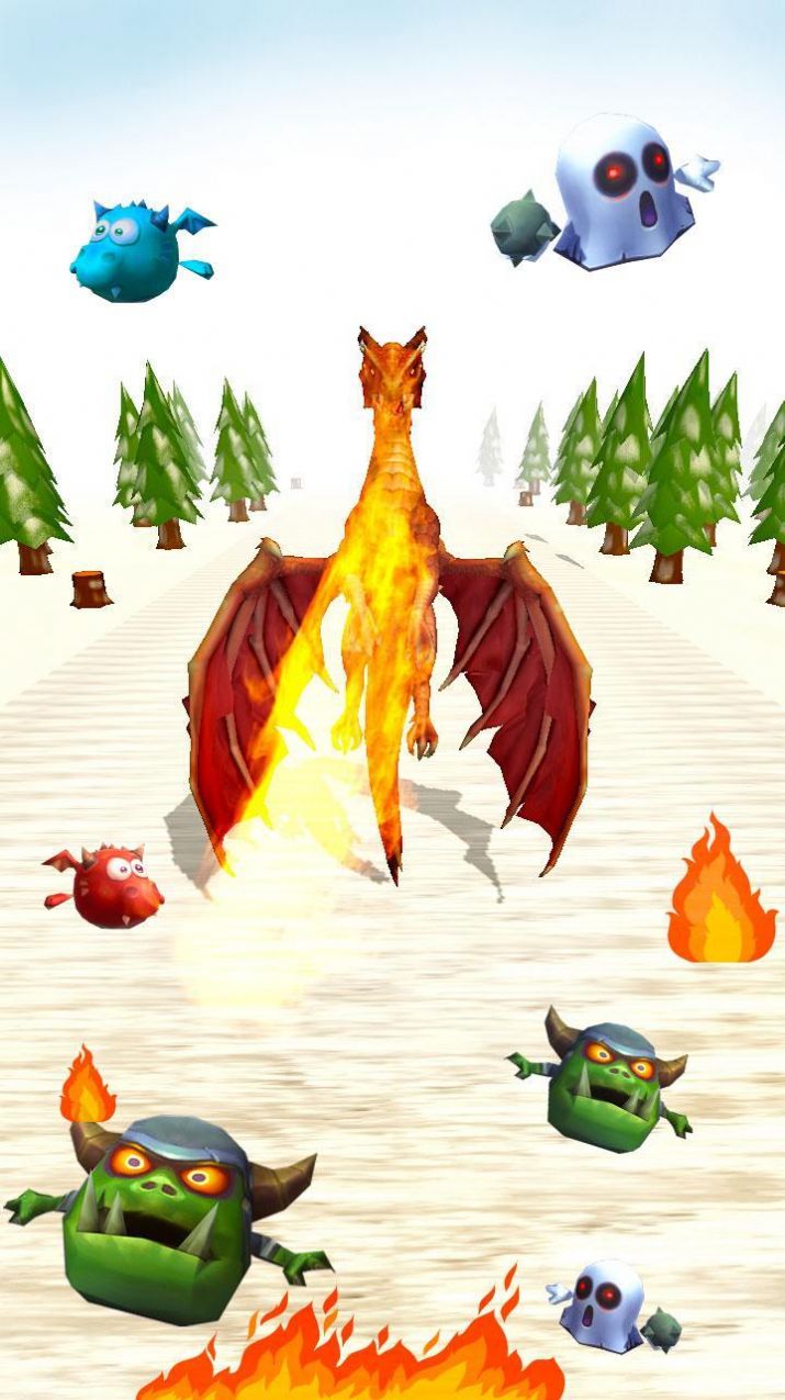 飞奔的恐龙游戏安卓版（Flying Dragon Maze Runner）截图3: