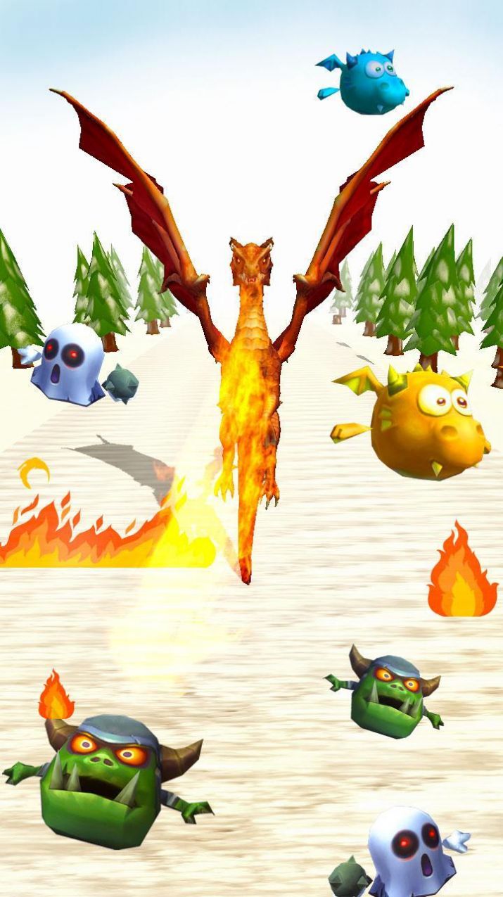 飞奔的恐龙游戏安卓版（Flying Dragon Maze Runner）截图4: