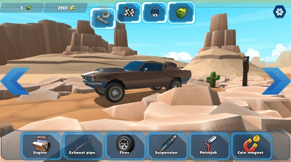 横冲直撞汽车特技游戏手机版（Ramp Car）图1: