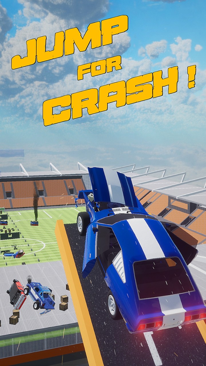 超级车祸游戏安卓版（Mega Car Crash Stunt Ramp）图2: