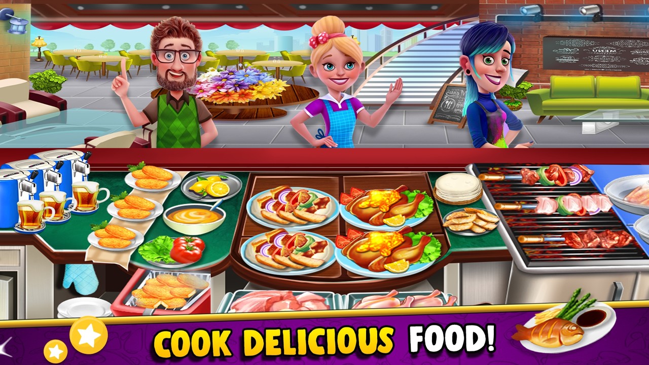 厨房生活餐厅烹饪游戏中文版（Cooking Fun: Restaurant Games）截图4:
