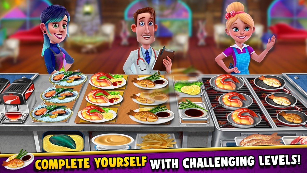 厨房生活餐厅烹饪游戏中文版（Cooking Fun: Restaurant Games）截图1: