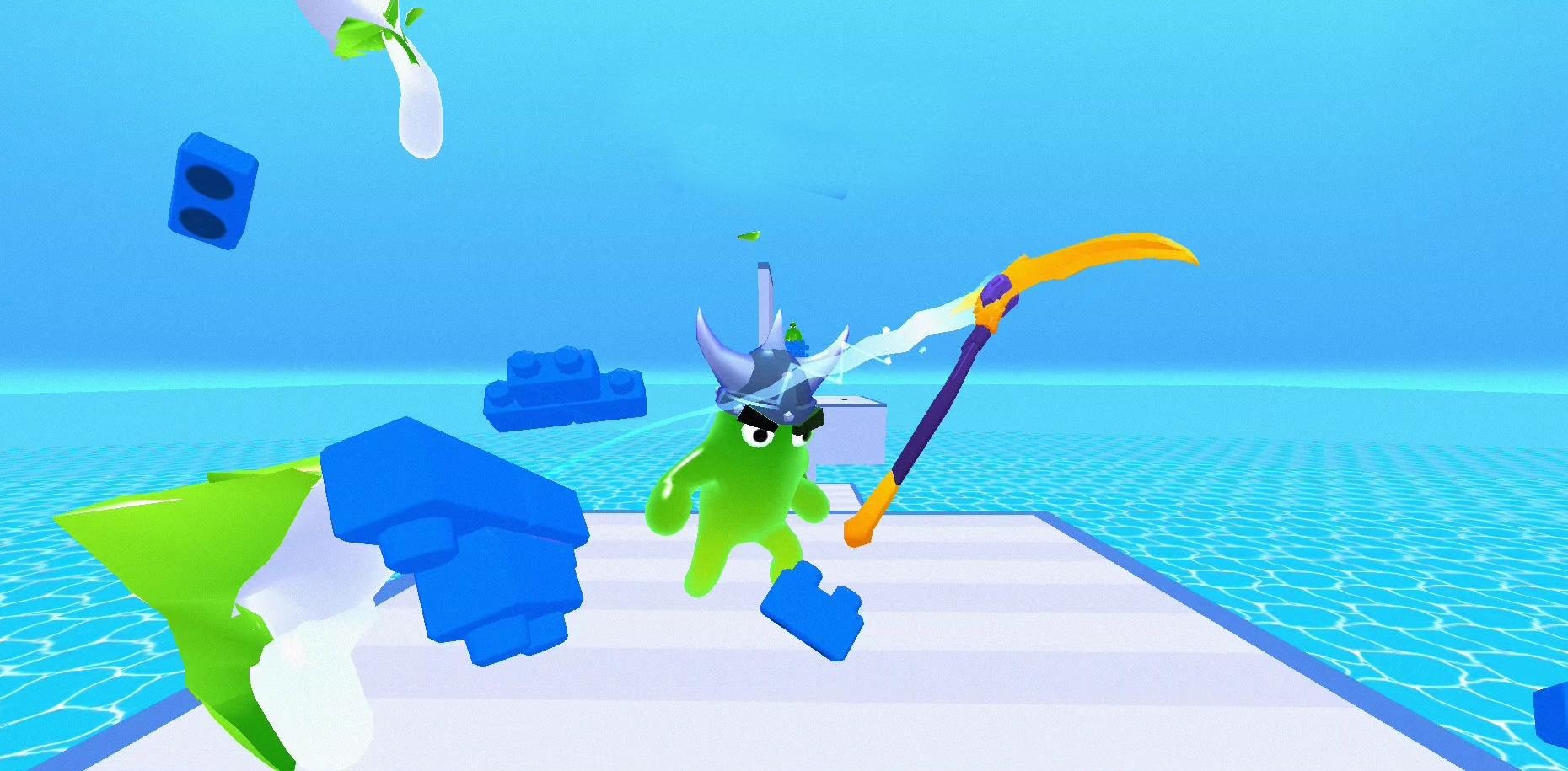 3D果冻人飞刀英雄游戏安卓版（Jelly Shoot 3D）截图4: