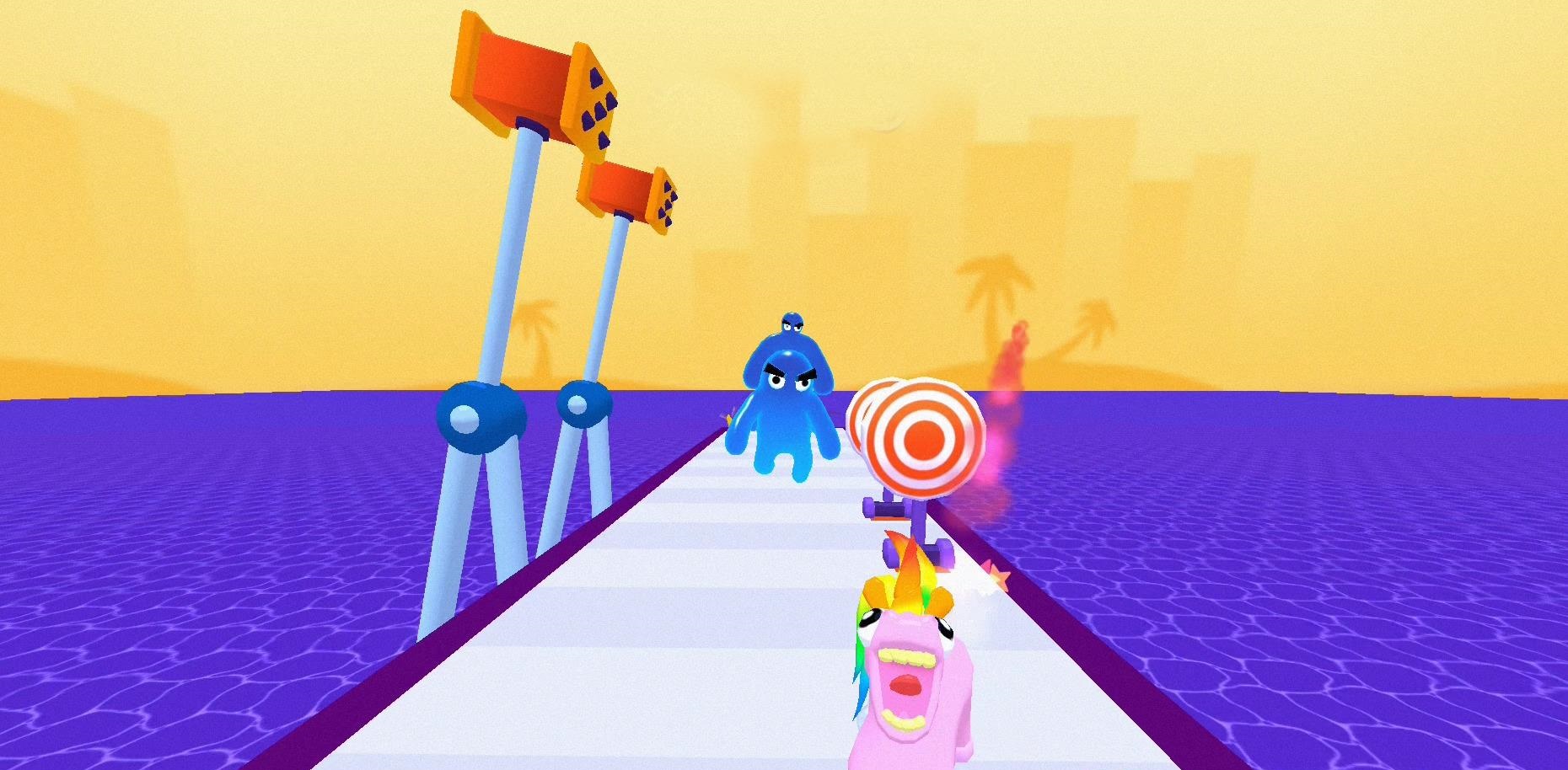 3D果冻人飞刀英雄游戏安卓版（Jelly Shoot 3D）截图1: