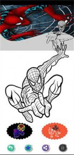 蜘蛛超级英雄着色游戏官方版图片1