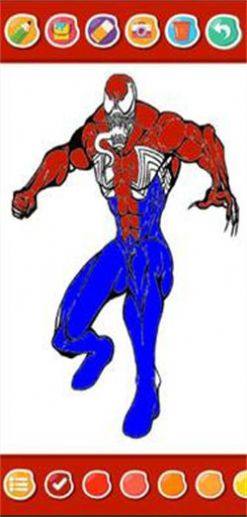 蜘蛛超级英雄着色游戏图2