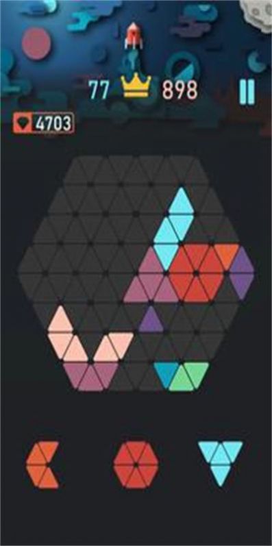 彩色三角拼图游戏安卓版（Color Trigon Puzzle）图片1
